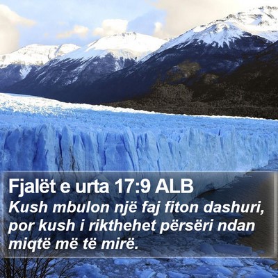 Fjalët e urta 17:9 ALB Bible Verse Image