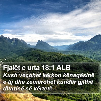 Fjalët e urta 18:1 ALB Bible Verse Image