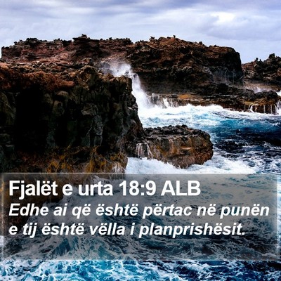 Fjalët e urta 18:9 ALB Bible Verse Image
