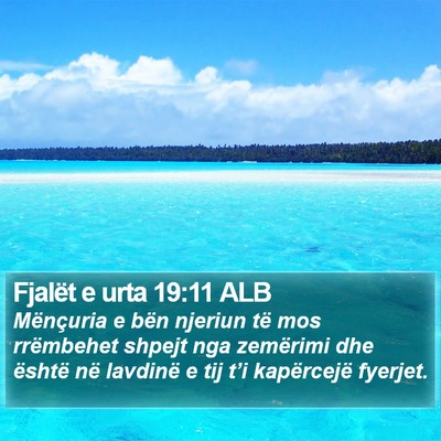 Fjalët e urta 19:11 ALB Bible Verse Image