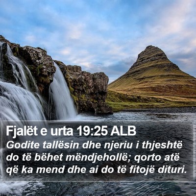 Fjalët e urta 19:25 ALB Bible Verse Image