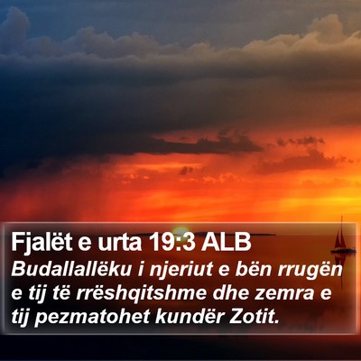 Fjalët e urta 19:3 ALB Bible Verse Image