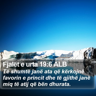 Fjalët e urta 19:6 ALB Bible Verse Image