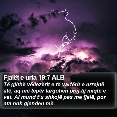 Fjalët e urta 19:7 ALB Bible Verse Image