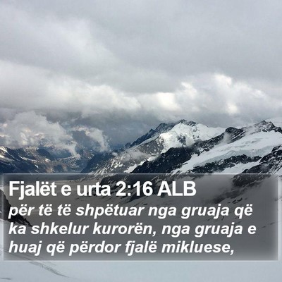 Fjalët e urta 2:16 ALB Bible Verse Image