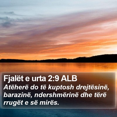 Fjalët e urta 2:9 ALB Bible Verse Image