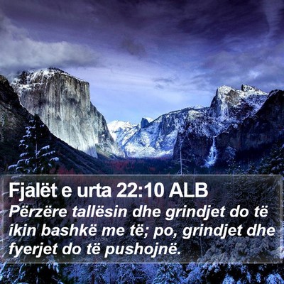 Fjalët e urta 22:10 ALB Bible Verse Image