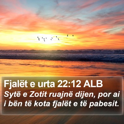 Fjalët e urta 22:12 ALB Bible Verse Image