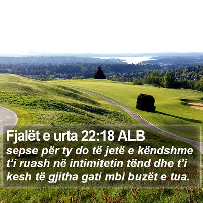 Fjalët e urta 22:18 ALB Bible Verse Image