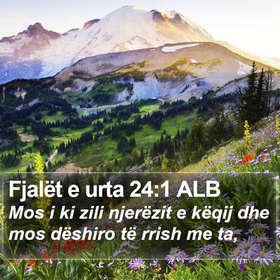 Fjalët e urta 24:1 ALB Bible Verse Image