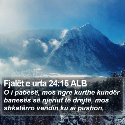Fjalët e urta 24:15 ALB Bible Verse Image