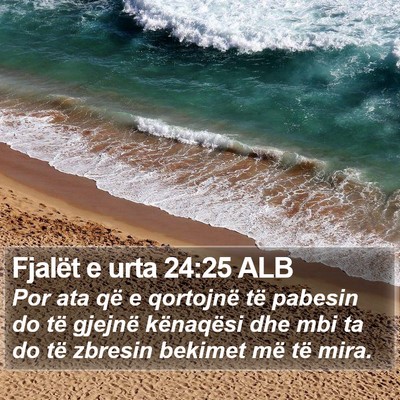 Fjalët e urta 24:25 ALB Bible Verse Image