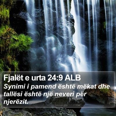 Fjalët e urta 24:9 ALB Bible Verse Image