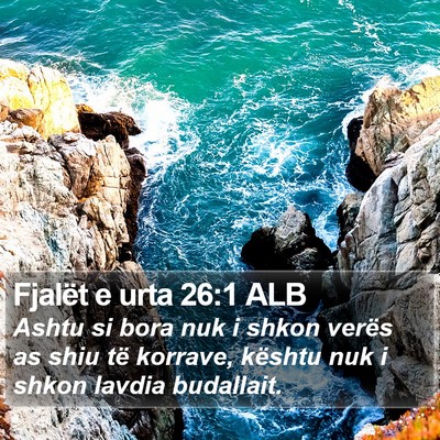 Fjalët e urta 26:1 ALB Bible Verse Image
