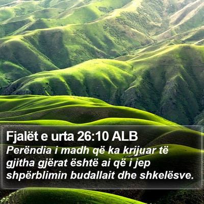 Fjalët e urta 26:10 ALB Bible Verse Image