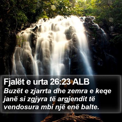 Fjalët e urta 26:23 ALB Bible Verse Image