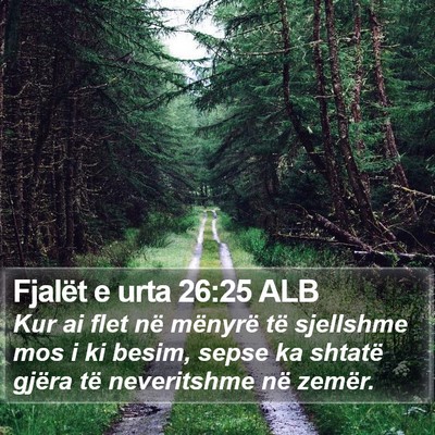 Fjalët e urta 26:25 ALB Bible Verse Image