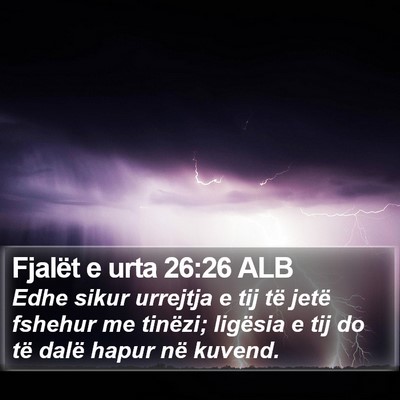 Fjalët e urta 26:26 ALB Bible Verse Image