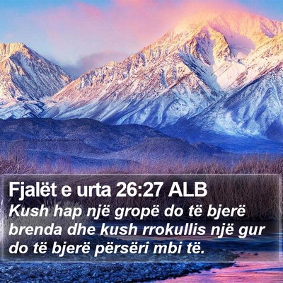 Fjalët e urta 26:27 ALB Bible Verse Image