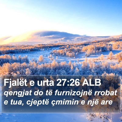 Fjalët e urta 27:26 ALB Bible Verse Image