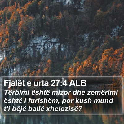Fjalët e urta 27:4 ALB Bible Verse Image
