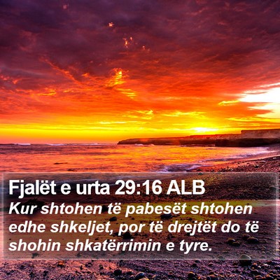 Fjalët e urta 29:16 ALB Bible Verse Image