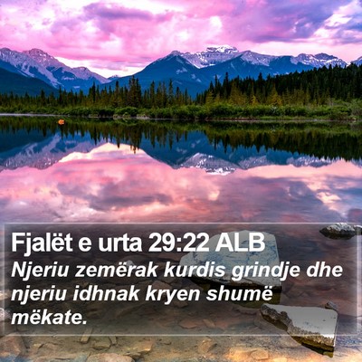 Fjalët e urta 29:22 ALB Bible Verse Image