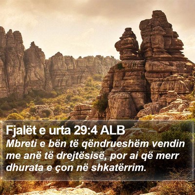 Fjalët e urta 29:4 ALB Bible Verse Image