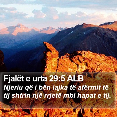 Fjalët e urta 29:5 ALB Bible Verse Image