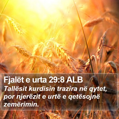 Fjalët e urta 29:8 ALB Bible Verse Image