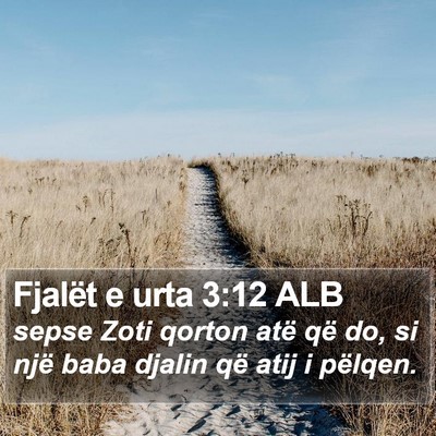 Fjalët e urta 3:12 ALB Bible Verse Image