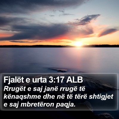 Fjalët e urta 3:17 ALB Bible Verse Image