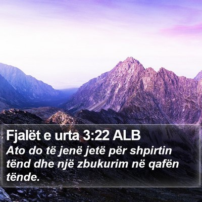 Fjalët e urta 3:22 ALB Bible Verse Image