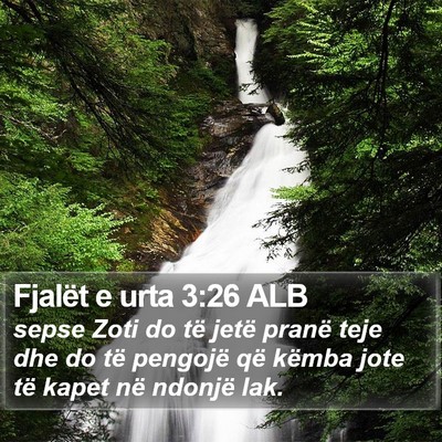 Fjalët e urta 3:26 ALB Bible Verse Image