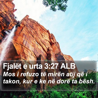 Fjalët e urta 3:27 ALB Bible Verse Image