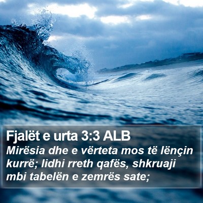 Fjalët e urta 3:3 ALB Bible Verse Image