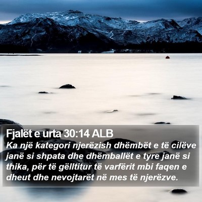 Fjalët e urta 30:14 ALB Bible Verse Image