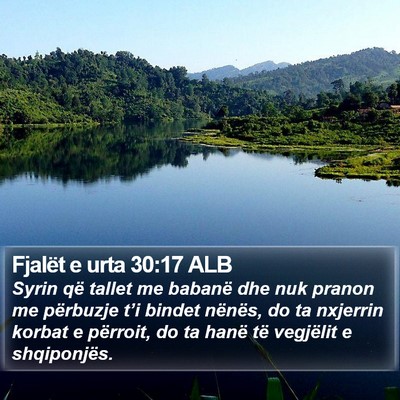 Fjalët e urta 30:17 ALB Bible Verse Image