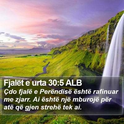 Fjalët e urta 30:5 ALB Bible Verse Image