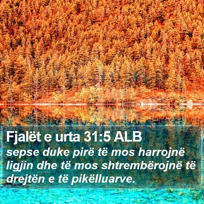Fjalët e urta 31:5 ALB Bible Verse Image