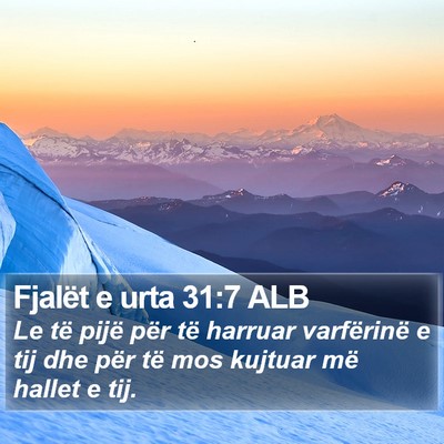 Fjalët e urta 31:7 ALB Bible Verse Image