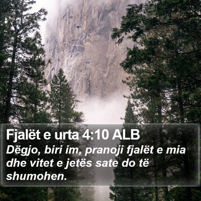 Fjalët e urta 4:10 ALB Bible Verse Image