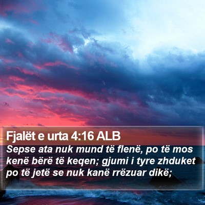 Fjalët e urta 4:16 ALB Bible Verse Image