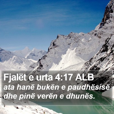 Fjalët e urta 4:17 ALB Bible Verse Image