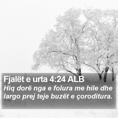 Fjalët e urta 4:24 ALB Bible Verse Image