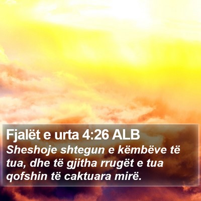 Fjalët e urta 4:26 ALB Bible Verse Image