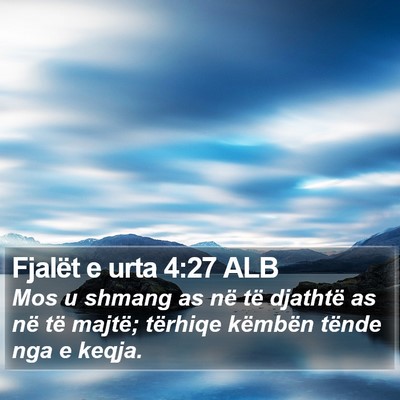 Fjalët e urta 4:27 ALB Bible Verse Image