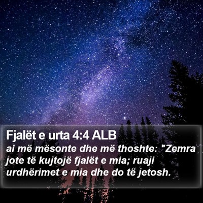 Fjalët e urta 4:4 ALB Bible Verse Image