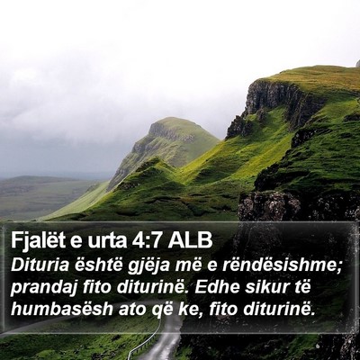 Fjalët e urta 4:7 ALB Bible Verse Image