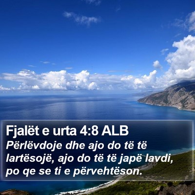 Fjalët e urta 4:8 ALB Bible Verse Image
